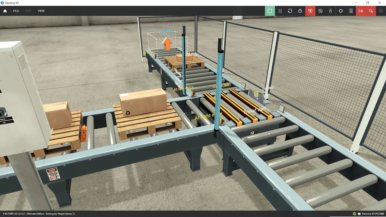 Tarea 1 Factory. Selector de cajas por altura