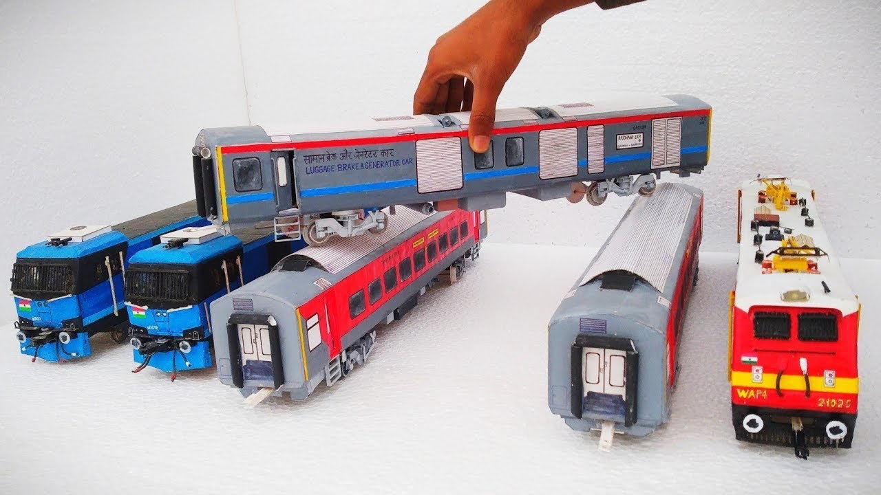 Unboxing & Review – WAP-4 | HO Scale Model Loco by @Navneetyadavarts  | Indian Rail LHB Coach