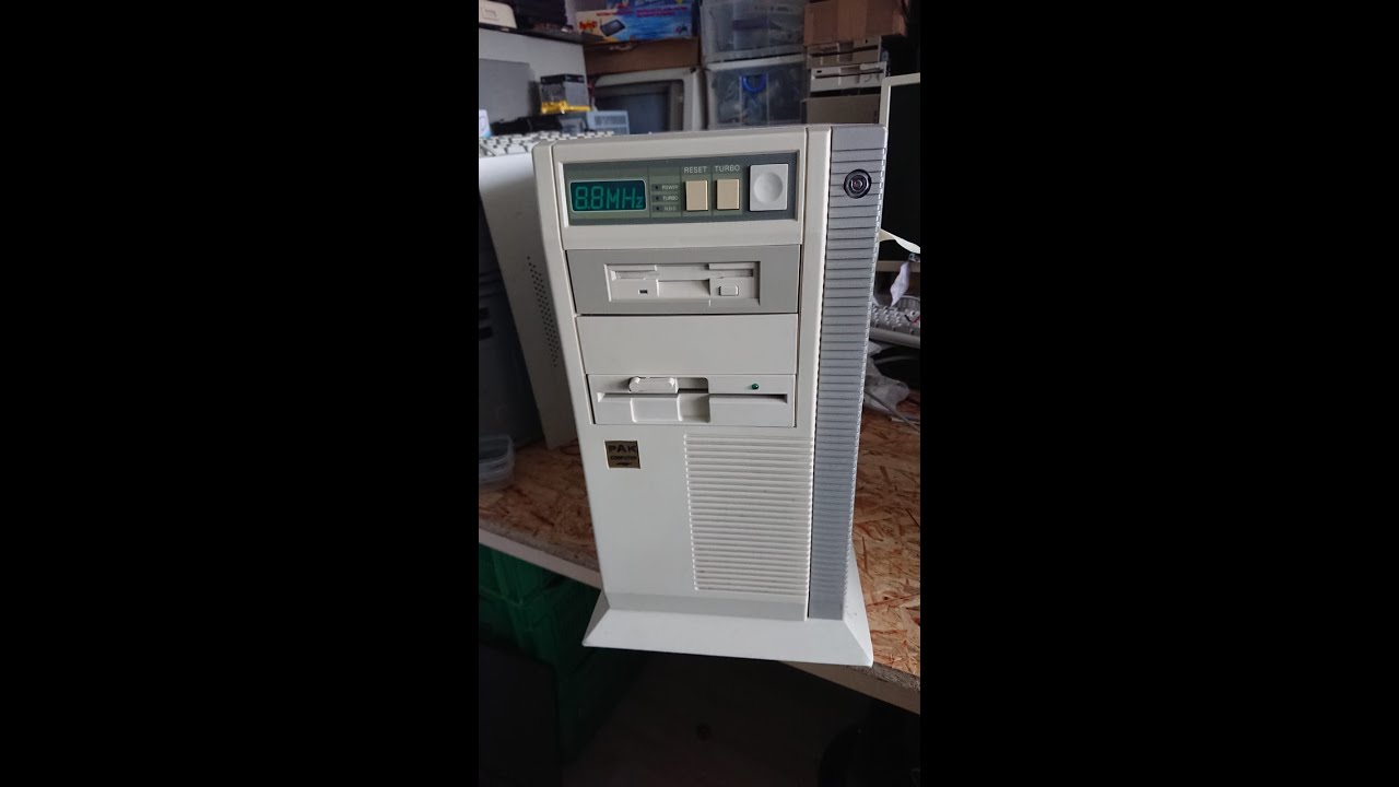 Computer Intel 386 SX Erster Start nach 25 jahren