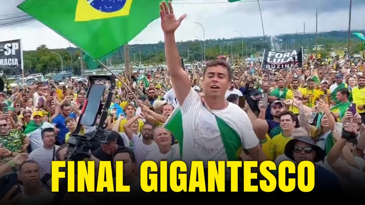 NIKOLAS AVANÇA SOBRE BRASÍLIA COM APOIO DE UMA MULTIDÃO 