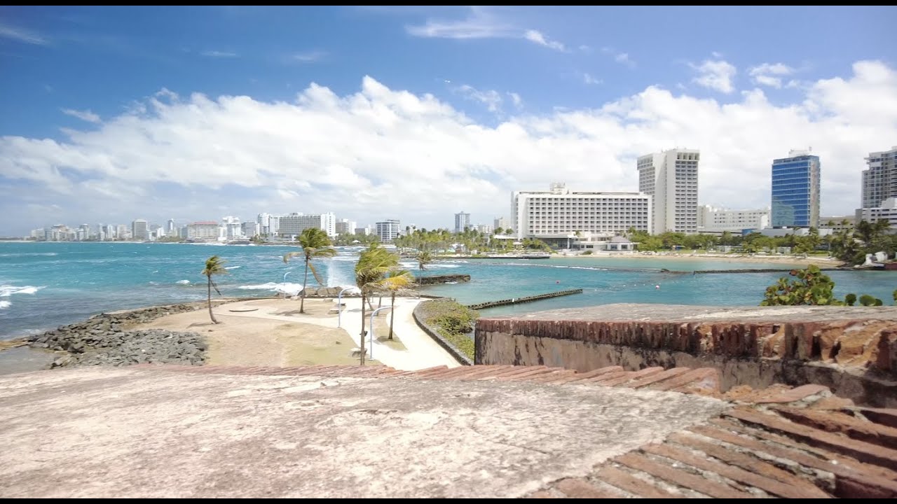 Caribe Hilton to Escambron Beach - Puerta de Tierra, San Juan - Puerto Rico Silent Walking Tour 4K
