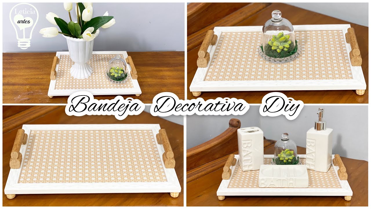 FAÇA VOCÊ MESMO/BANDEJA DECORATIVA / #caradeloja