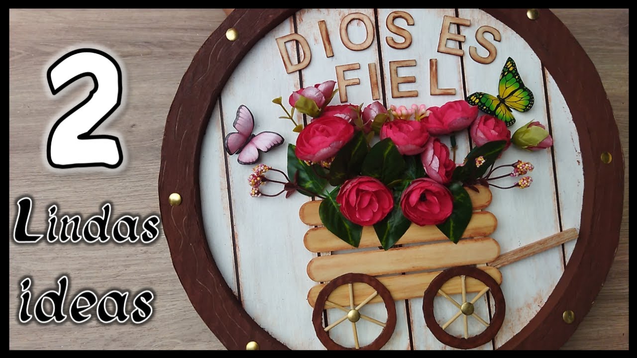 2 LINDAS MANUALIDADES PARA LA ENTRADA DEL HOGAR - Crafts for home doors - DIY