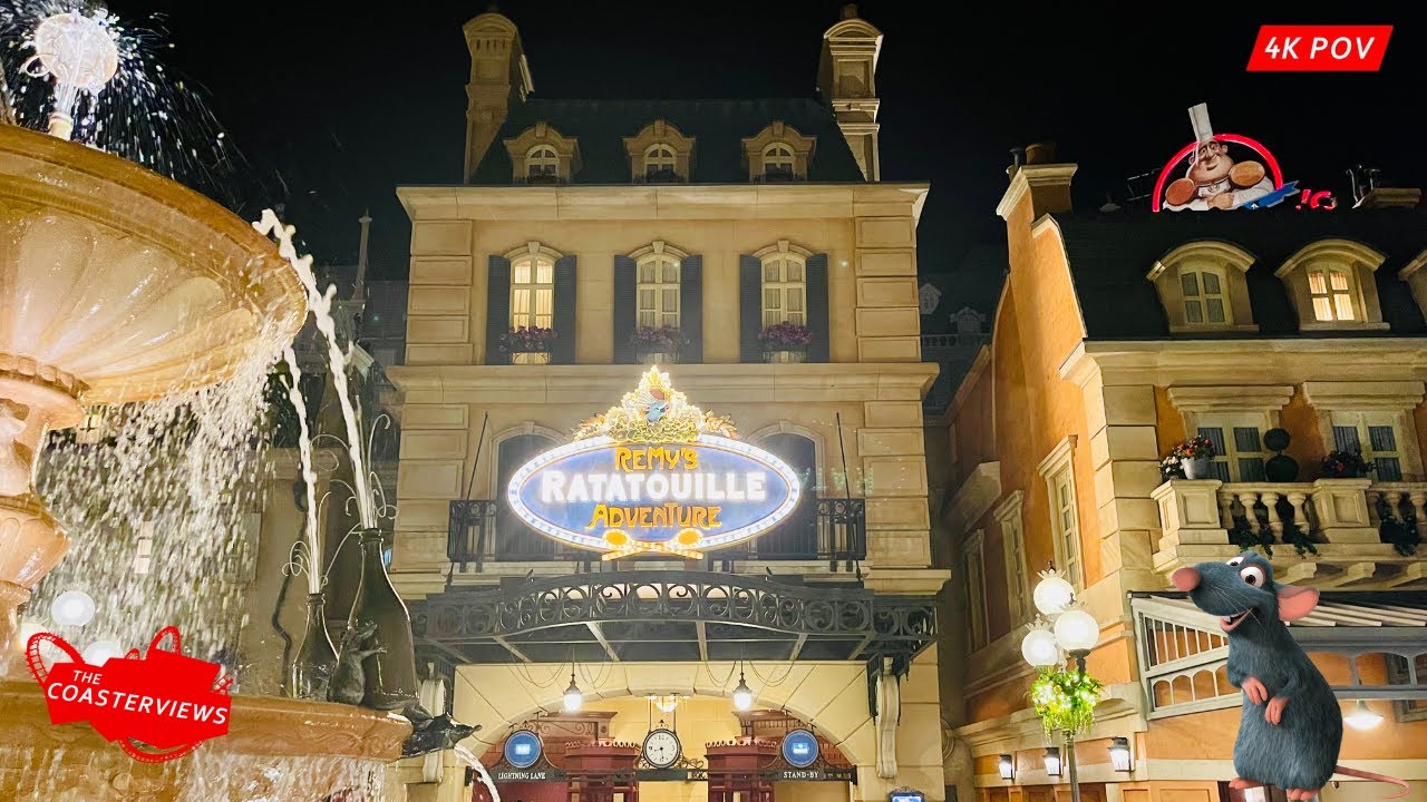 Remy's Ratatouille Adventure [4K-POV] Complete Experience Epcot, Walt Disney World FL