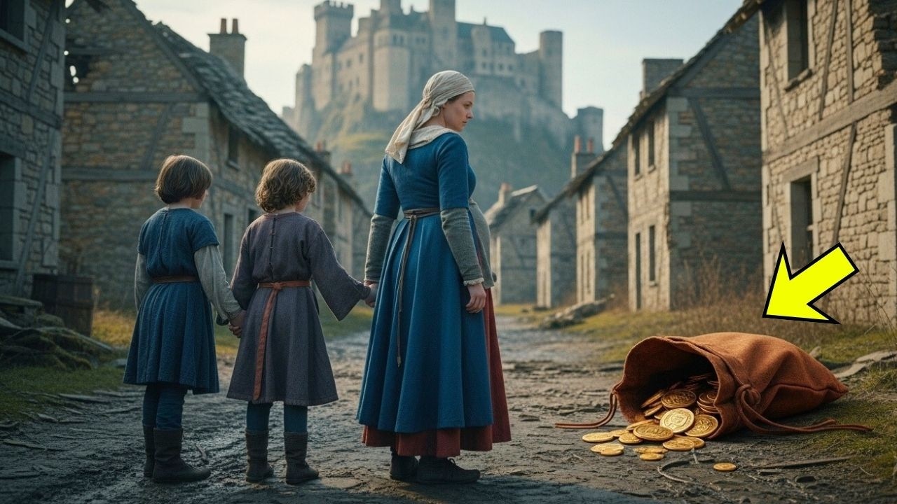 VIUDA EMBARAZADA es EXPULSADA de VILLA MEDIEVAL, y encuentra BOLSA de MONEDAS...