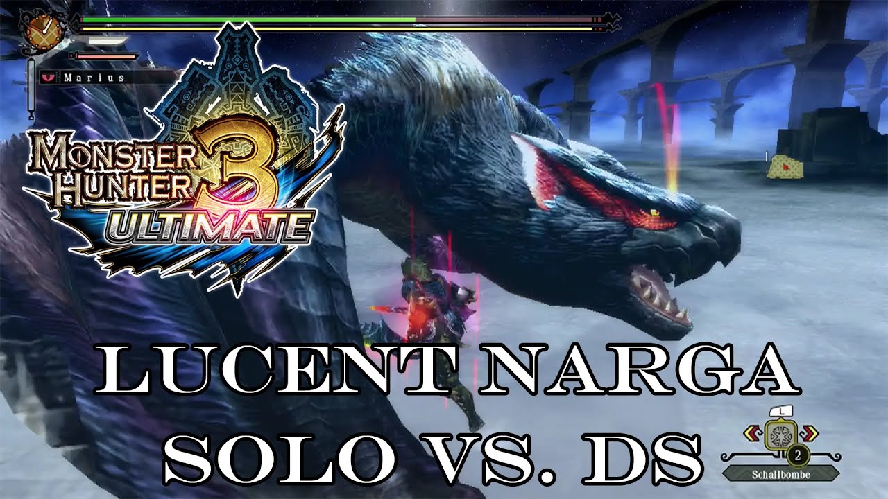 『MH3U | MH3G』[G-Rank★★★] Lucent Nargacuga (Solo/Dual Sword) 9:17