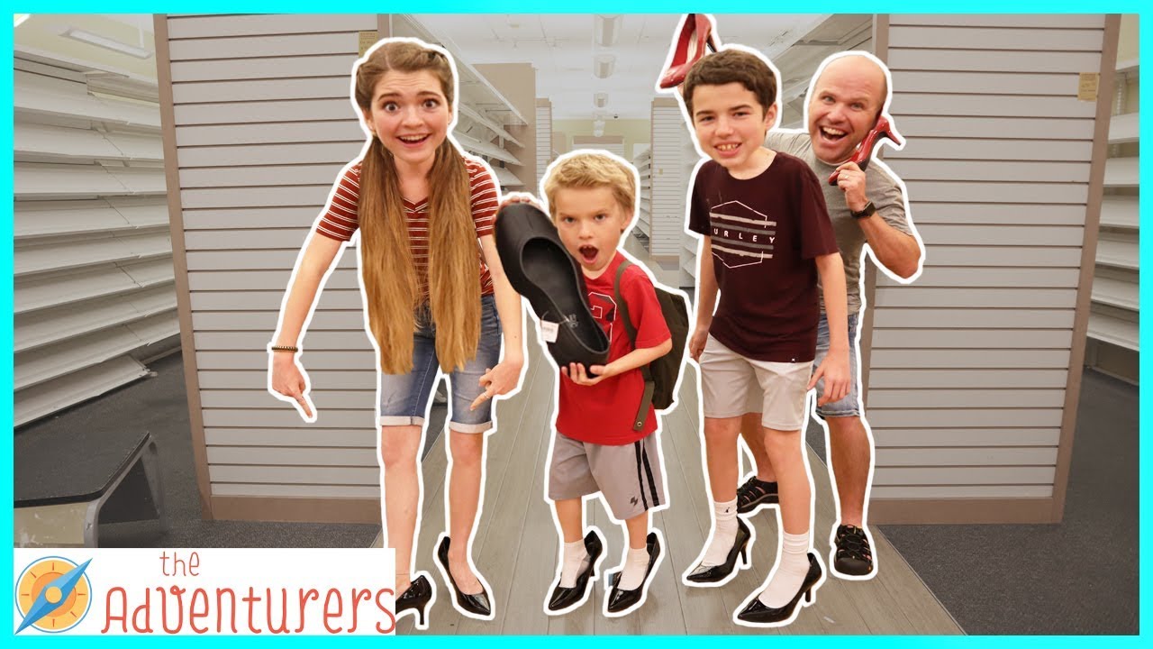 High Heels Obstacle Course Challenge - We Bought The Entire Store! / That YouTub3 Family