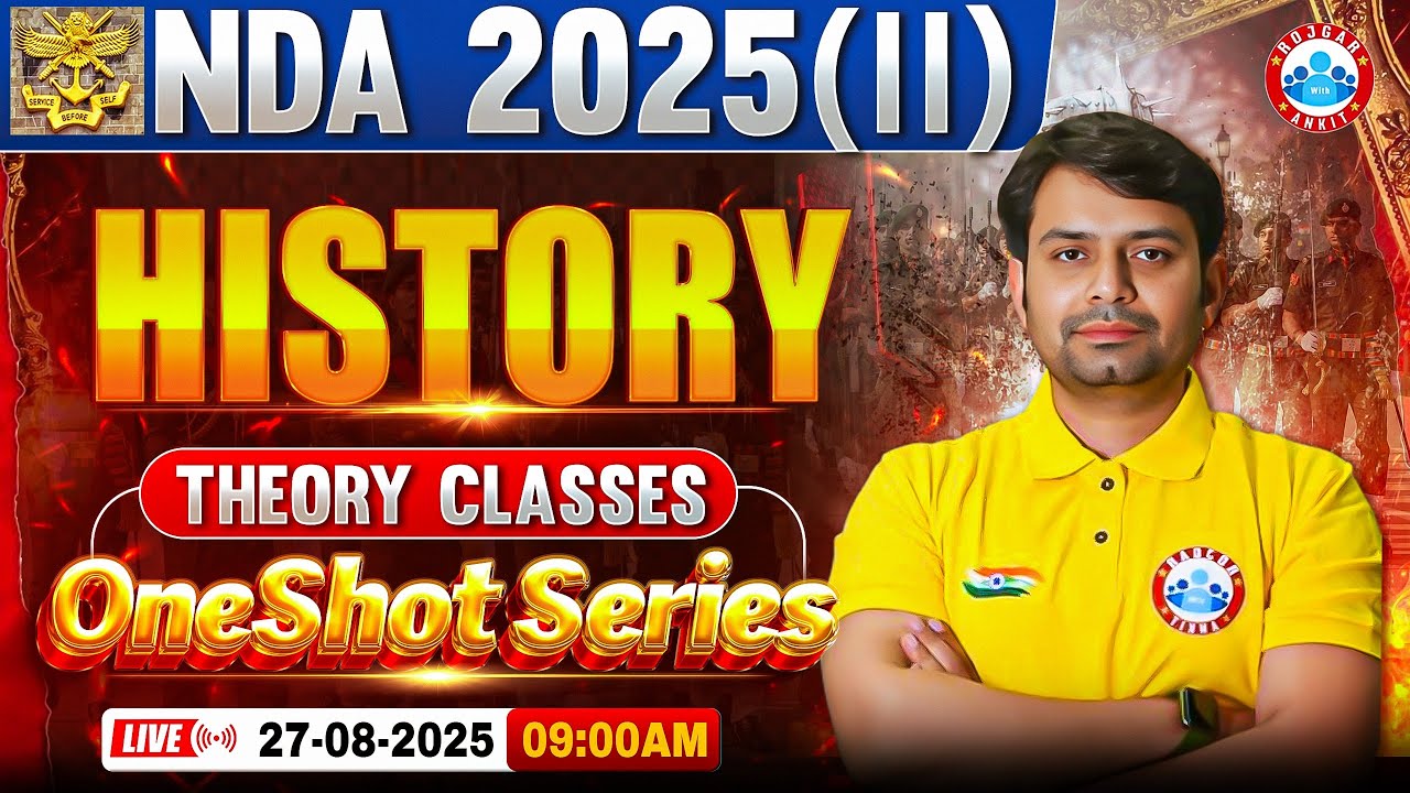 NDA History Classes 2025 | One Shot Series | His For NDA 2025 | NDA History One Shot By Nitin Sir