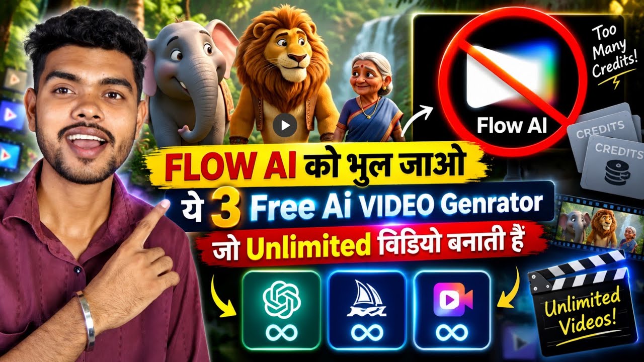 Google Flow छोड़ो! 😱 ये FREE AI Tool Unlimited Long Video बनाता है | image to video ai free 🔥