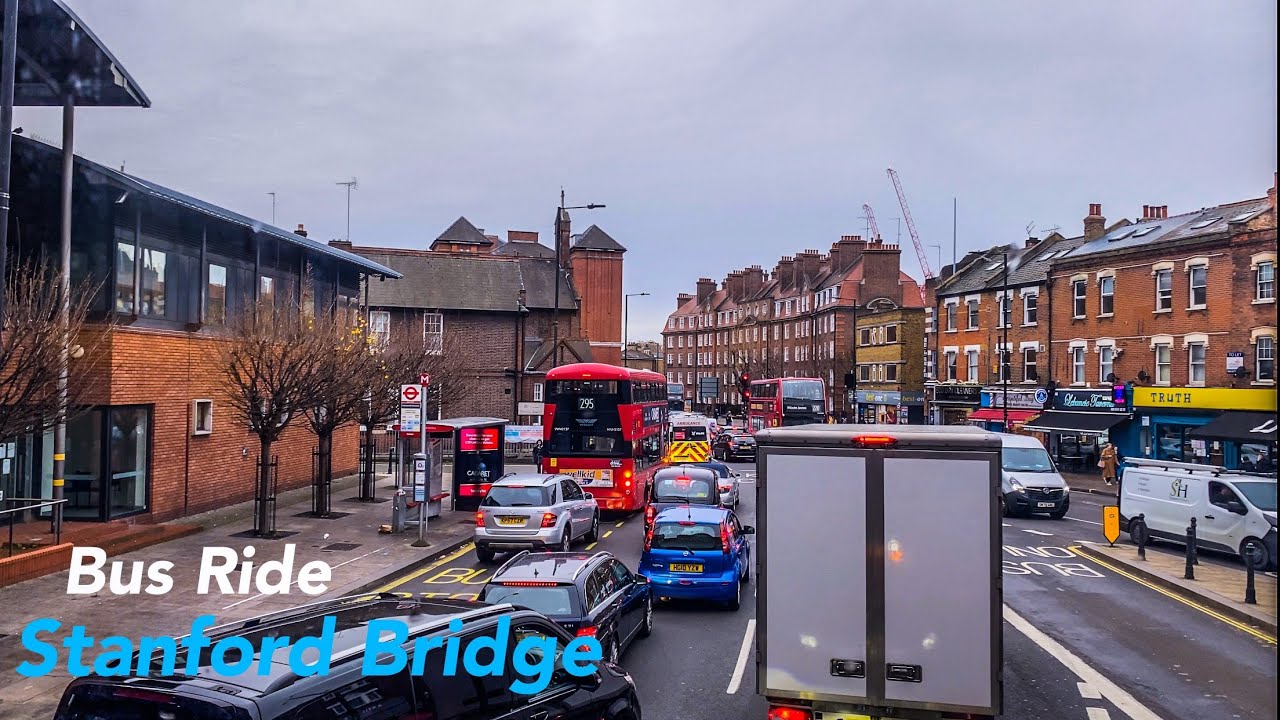 London Bus Ride to Stanford Bridge Chelsea London