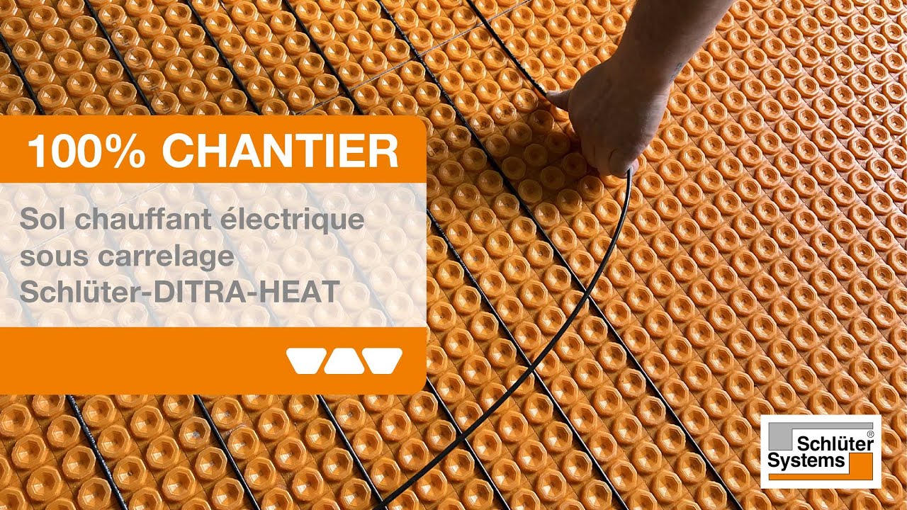 Réaliser un sol chauffant électrique Schlüter-DITRA-HEAT en rénovation