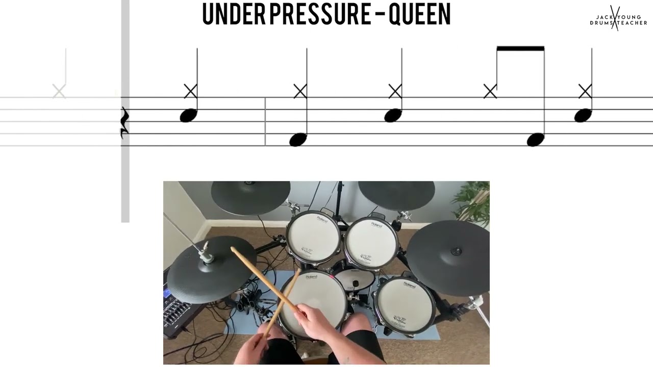 How to Play 🥁   Under Pressure   Queen
