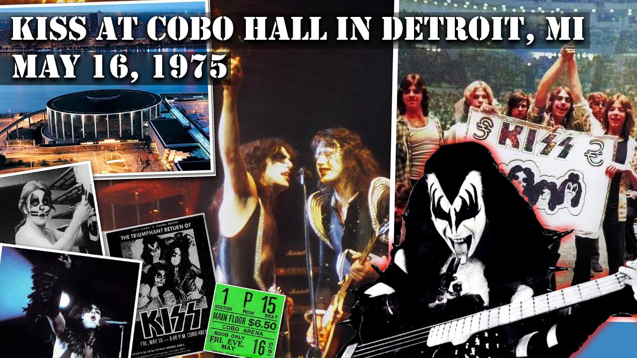 KISS Live at Cobo Hall in Detroit May 16, 1975 - Location and Concert Video