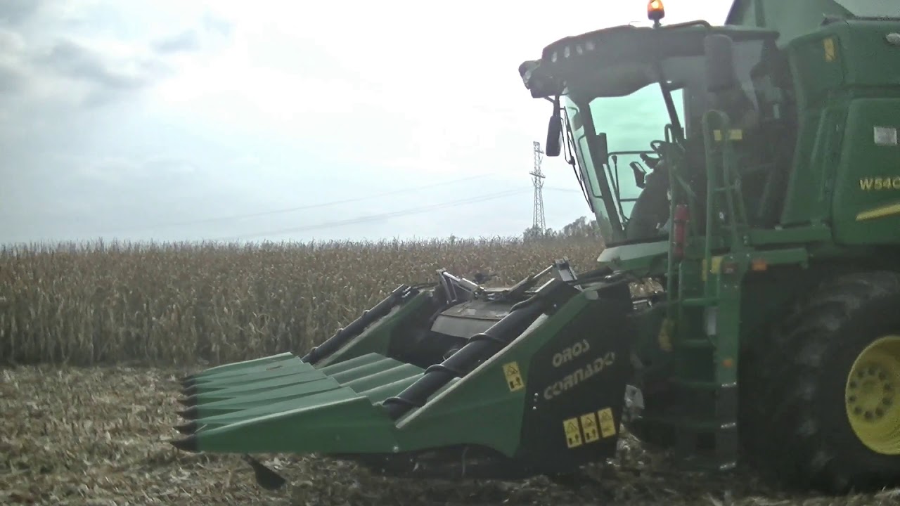 Kombajn John Deere W540i, kukurydza.