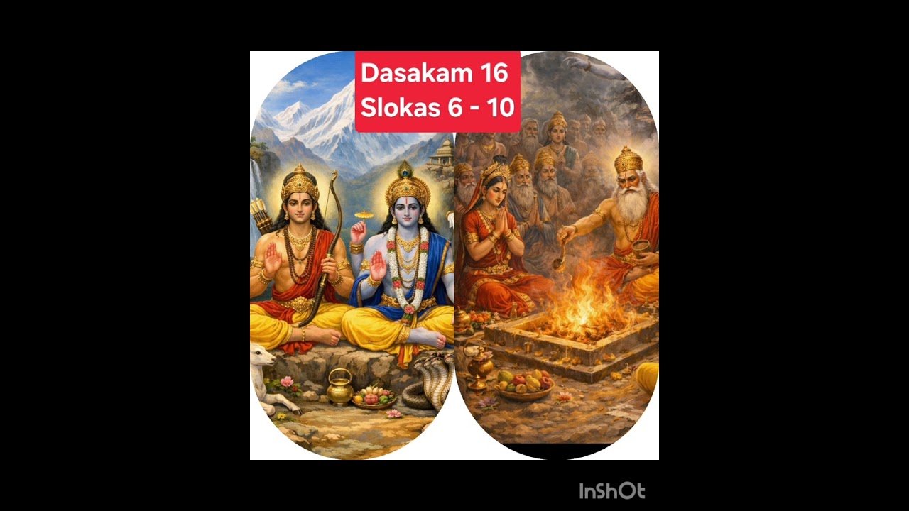 #Sriman Narayaneeyam #Dasakam 16 #Slokas 6 - 10