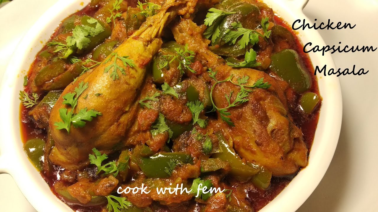 Chicken Capsicum Masala | चिकन कैप्सिकम मसाला | Chicken Masala with Shimla Mirch - English Subtitles