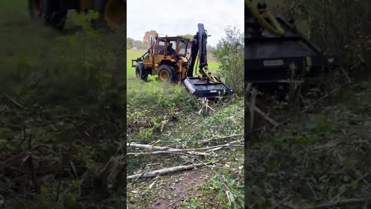 Volvo BM 6300 testing chain flail mower Optimal M160H