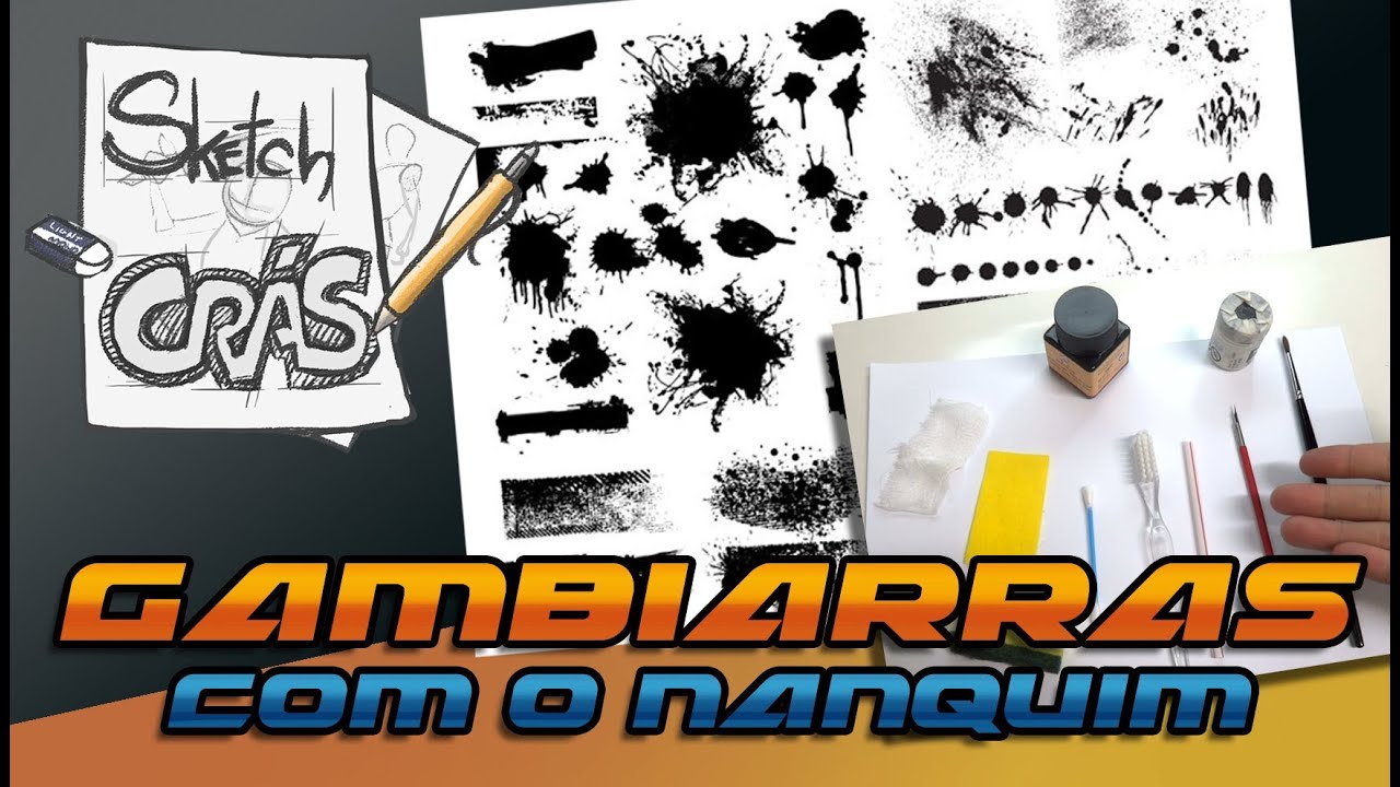 Gambiarras com o nanquim - Sketch Crás