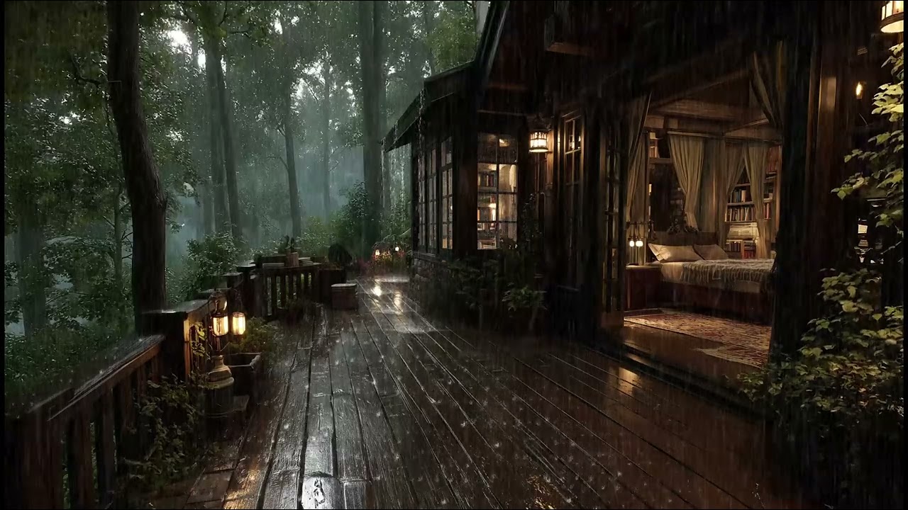 Лучший дождь в ночном лесу🌲 | Крепкий сон под звуки дождя