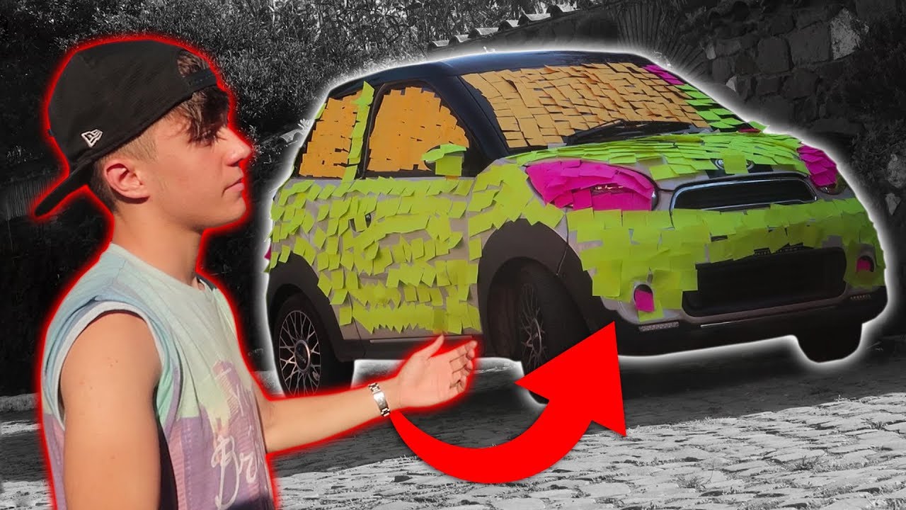 HO RIEMPITO DI POST-IT LA MACCHINA DI VALERIO (*Post-it prank*)