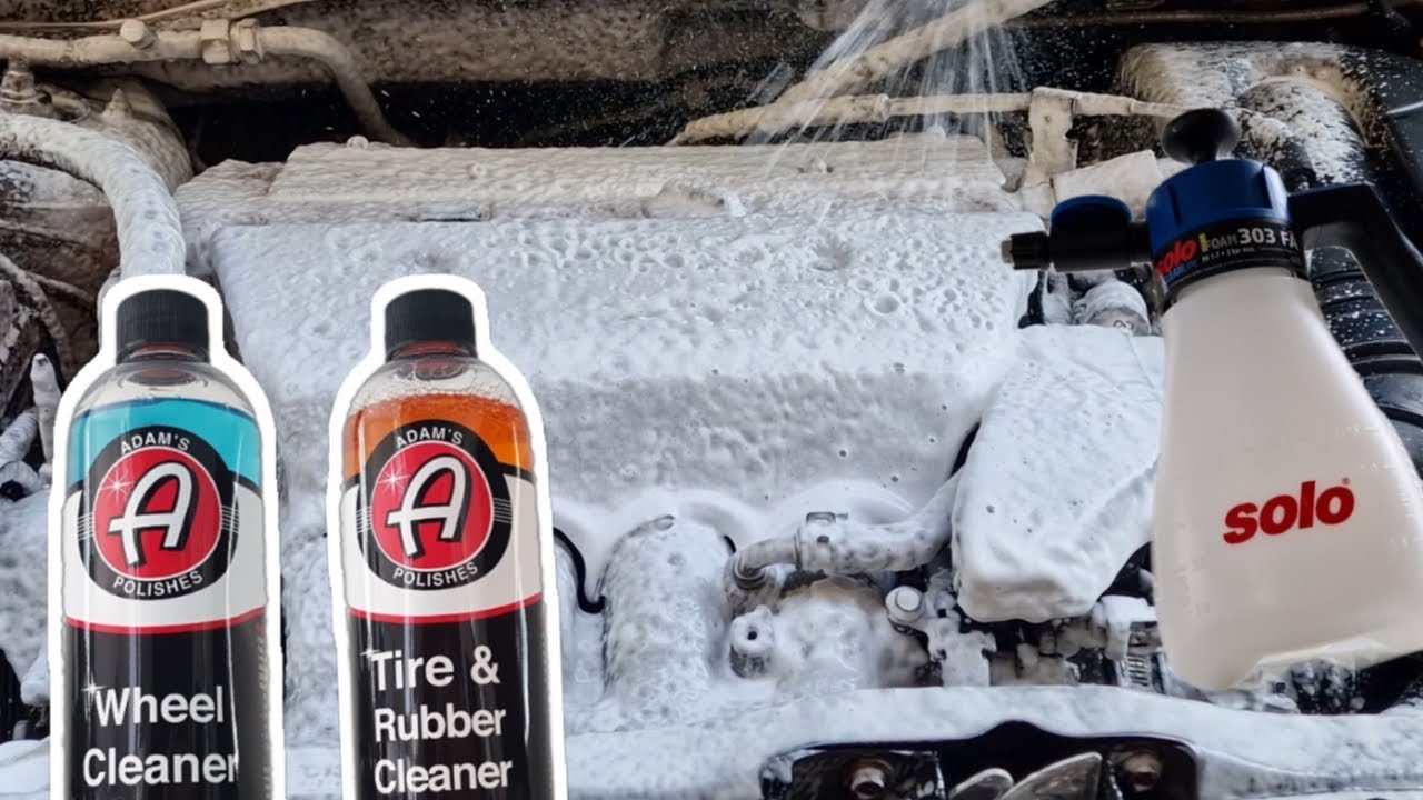 ASMR How To Clean Your Engine Bay At Home 2024 With Adam's Polishes Luxury Products #autodetailing