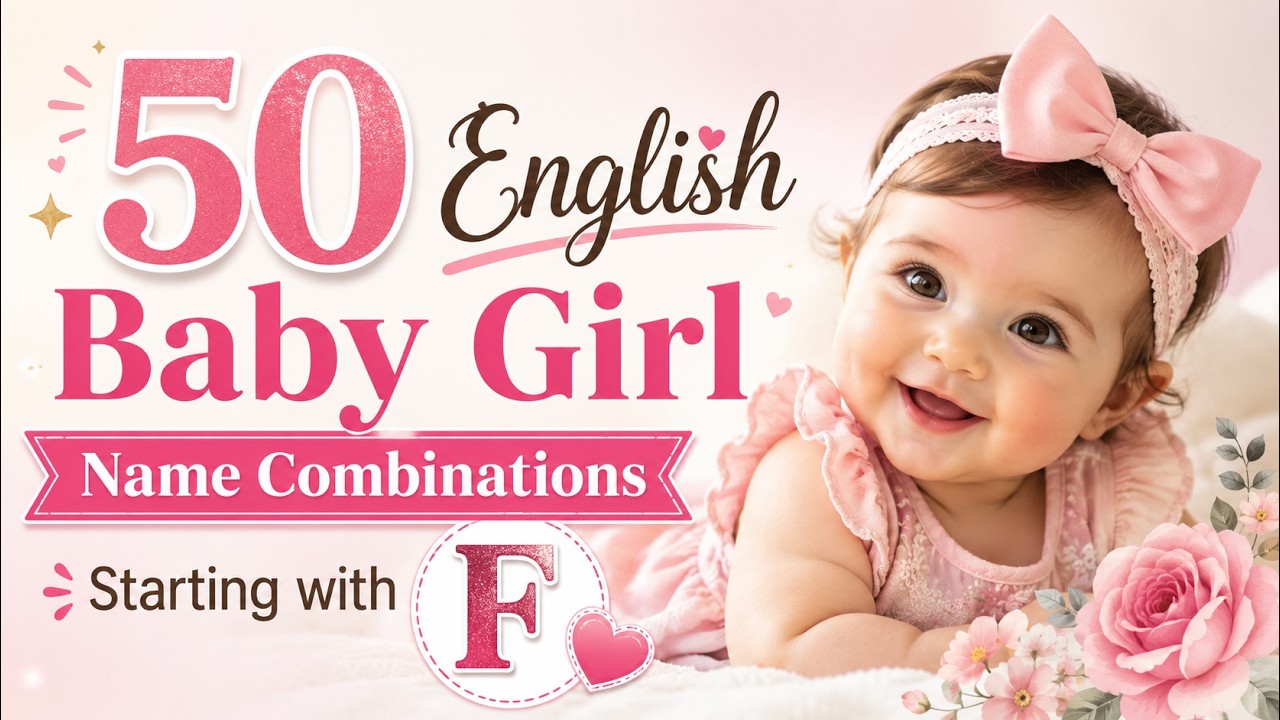 English 50 Baby Girl Name Combinations Starting with F | Beautiful & Meaningful Girl Names for 2025