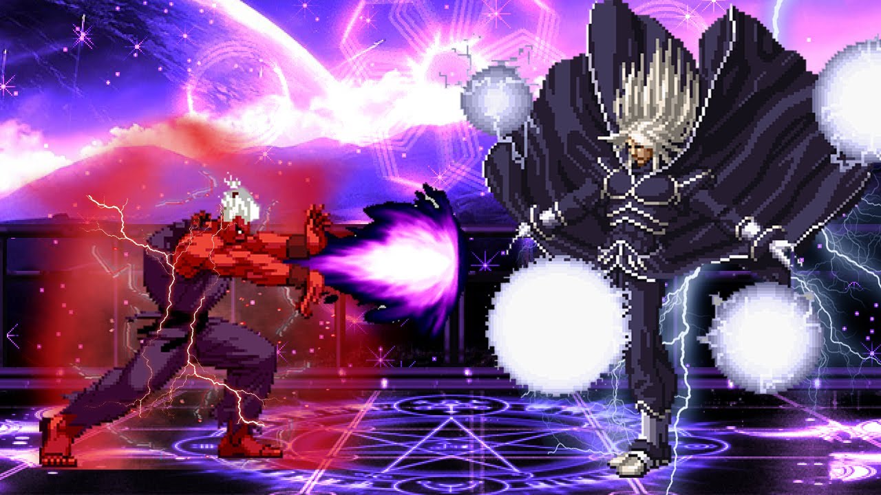 Shin Akuma VS Igniz Epic Intense Fight! Street Fighter Vs The King Of Fighters PotS Style Mugen