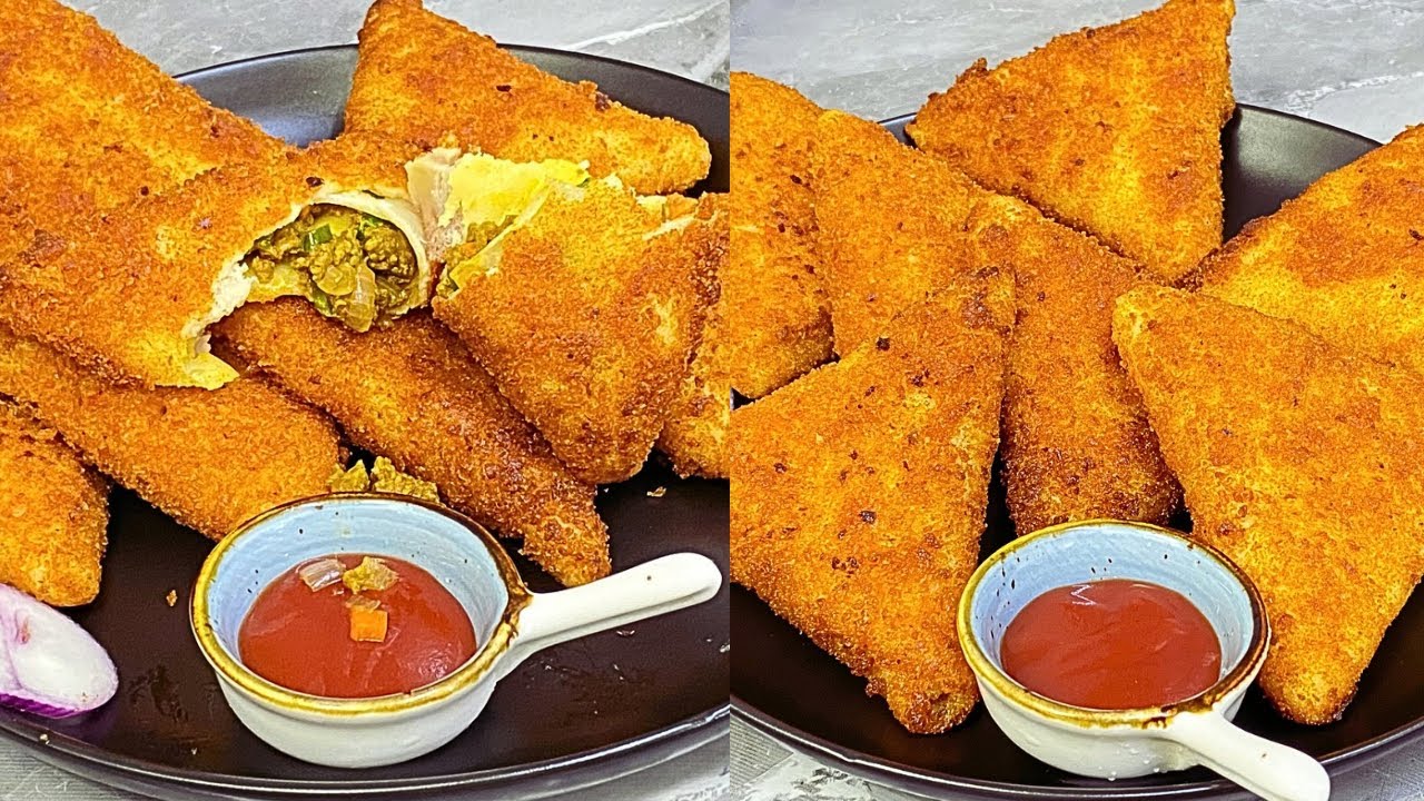 রমজান স্পেশাল ক্রিস্পি বিফ ক্রেপ সামোসা রেসিপি | Ramadan Special Crispy Beef Crepe Samosa Recipe | 