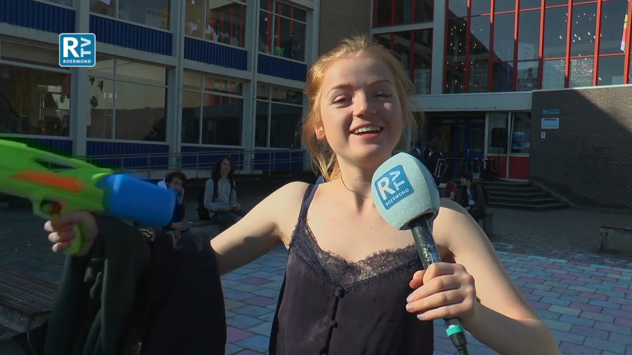 Examenstunt 2018 op Lyceum Schöndeln.