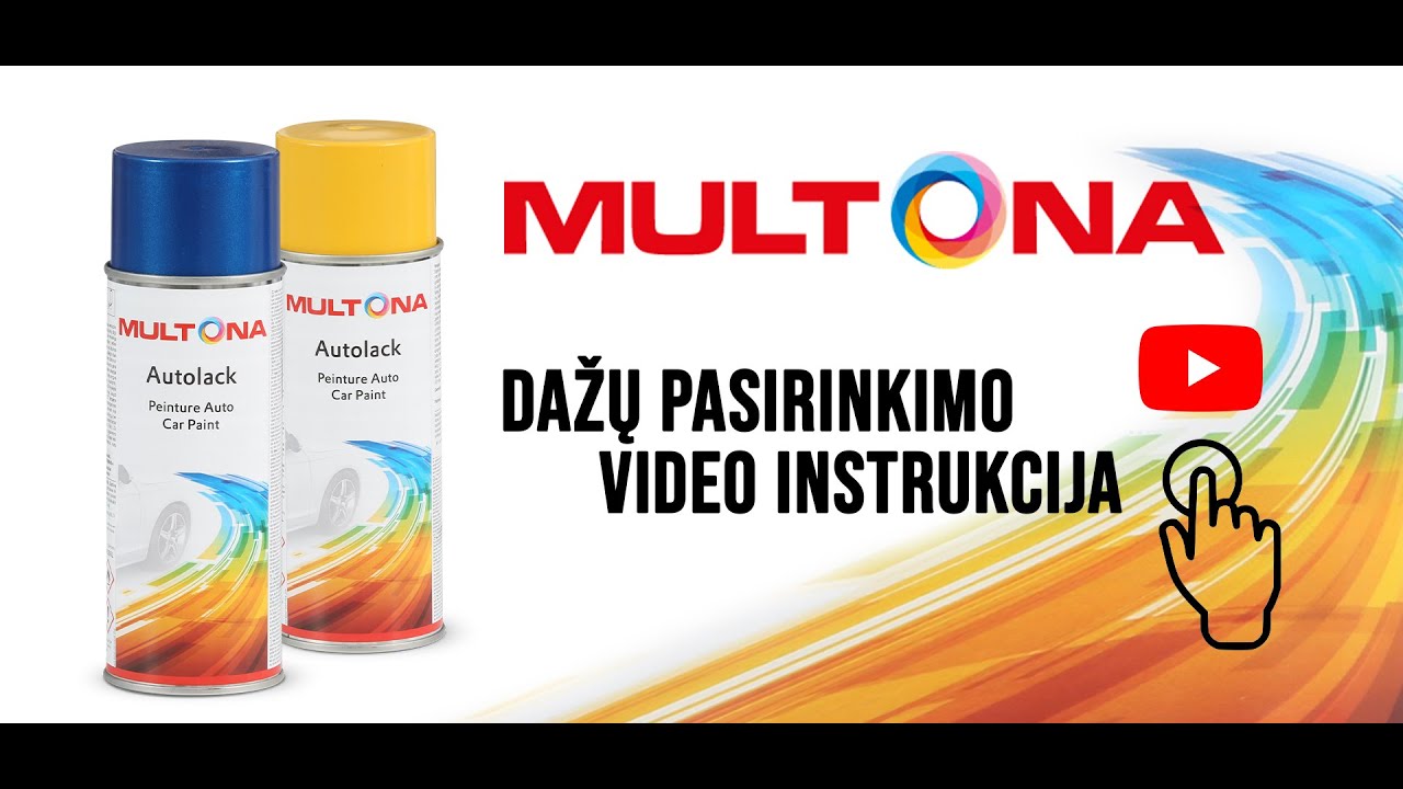 Multona dažų pasirinkimo instrukcija
