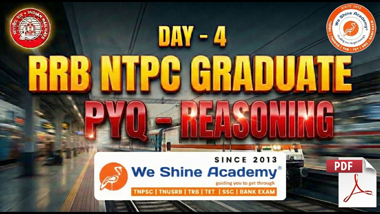 RRB NTPC Graduate REASONING - Direction | Day-4 Full Practice Session | We Shine Academy #reasoning