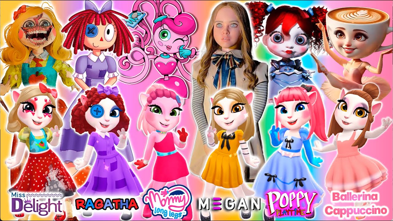 Angela 2 | Ragatha Vs MOmmy long legs Vs Balerina Capuchina VS Miss Delight Vs Poppy Vs M3GAN