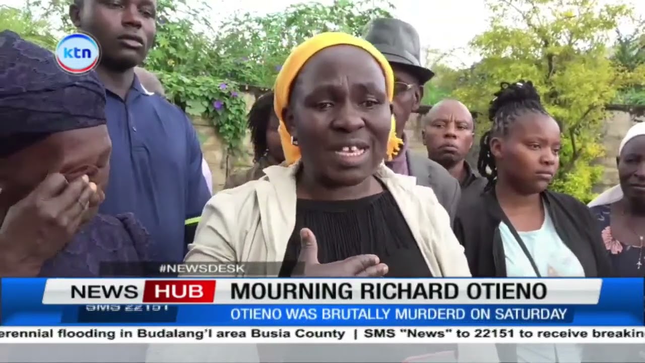 Grief as Family view body of Richard Otieno 