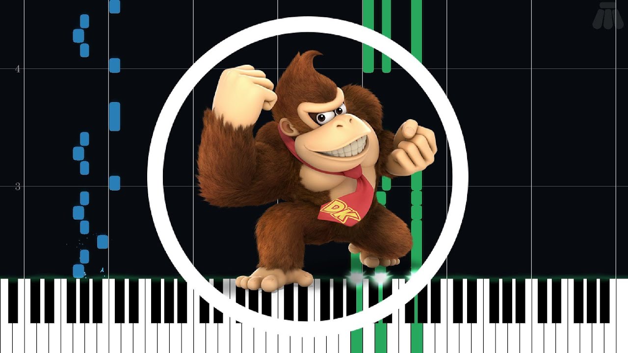 Mad Jack Battle - Donkey Kong 64 - Intermediate Piano Tutorial