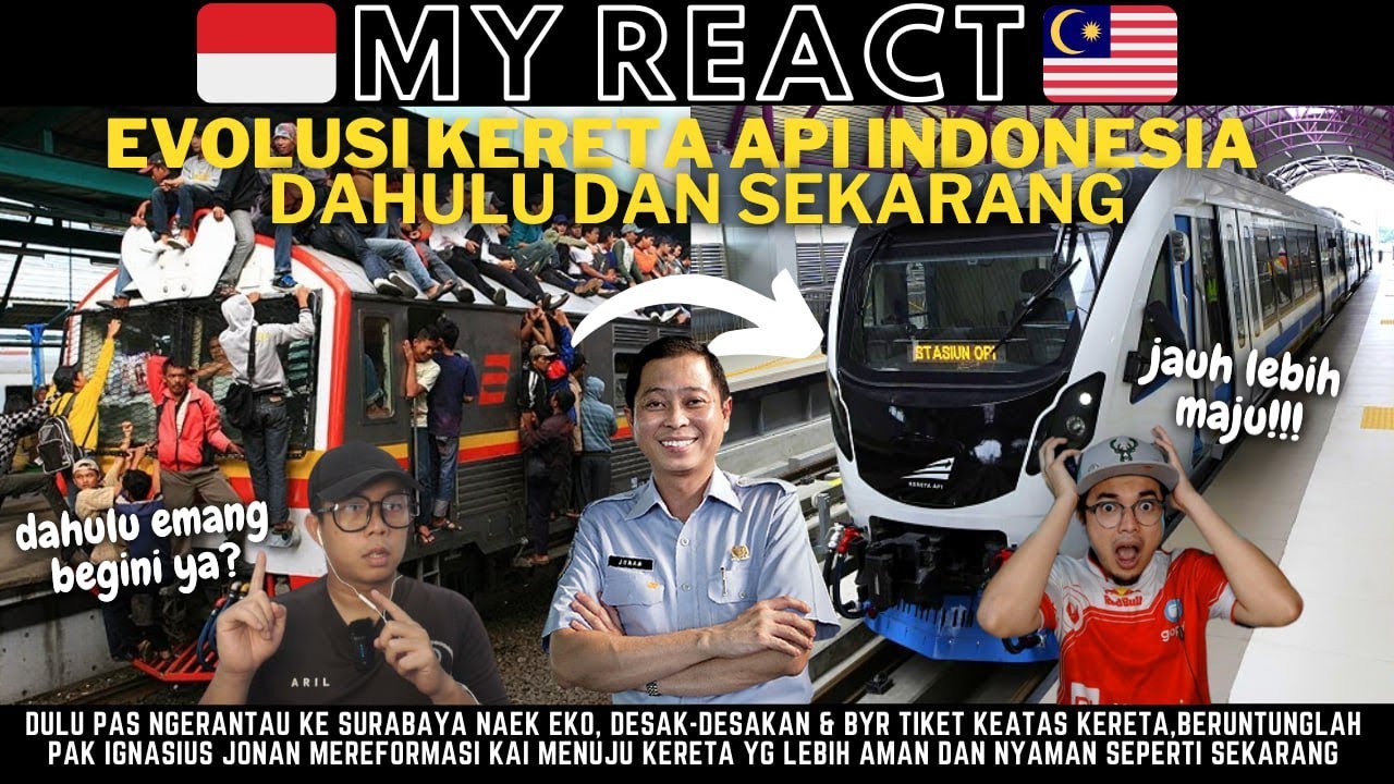 GA NYANGKA INI EVOLUSI KERETA API INDONESIA DAHULUNYA TERHINA KINI SUPER CANGGIH