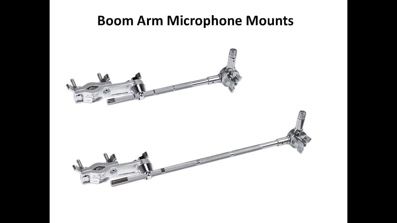 Microphone boom arm mounts for micing drums, SC-BAMMS & SC-BAMML
