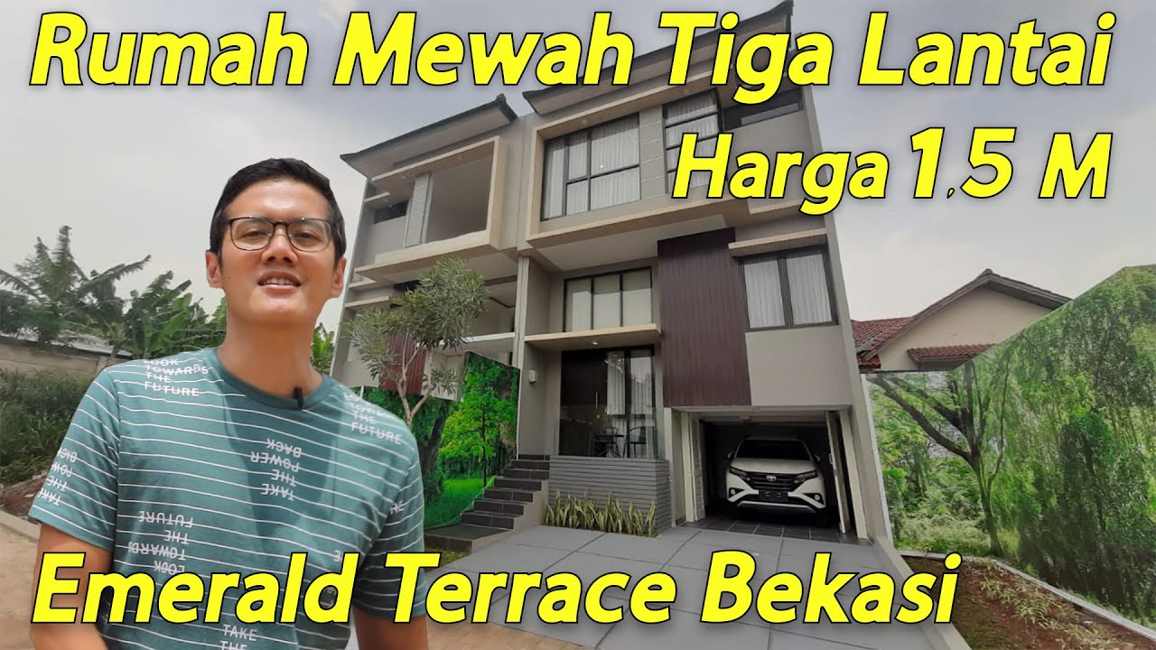 Rumah Mewah Klasik Modern Tiga Lantai di Emerald Terrace Bekasi, Harga 1.5 Milyar