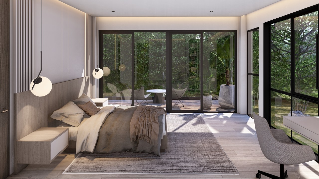 DISEÑO INTERIOR CASA ALTO DE PALMAS visualización arquitectonica