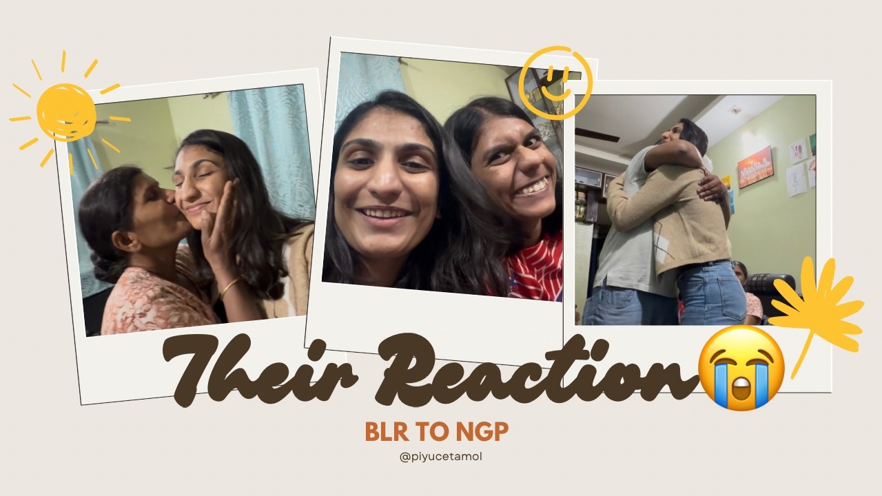 Surprising My Parents After Months😭 | Their Reaction | BLR to NGP Vlog | Part 2