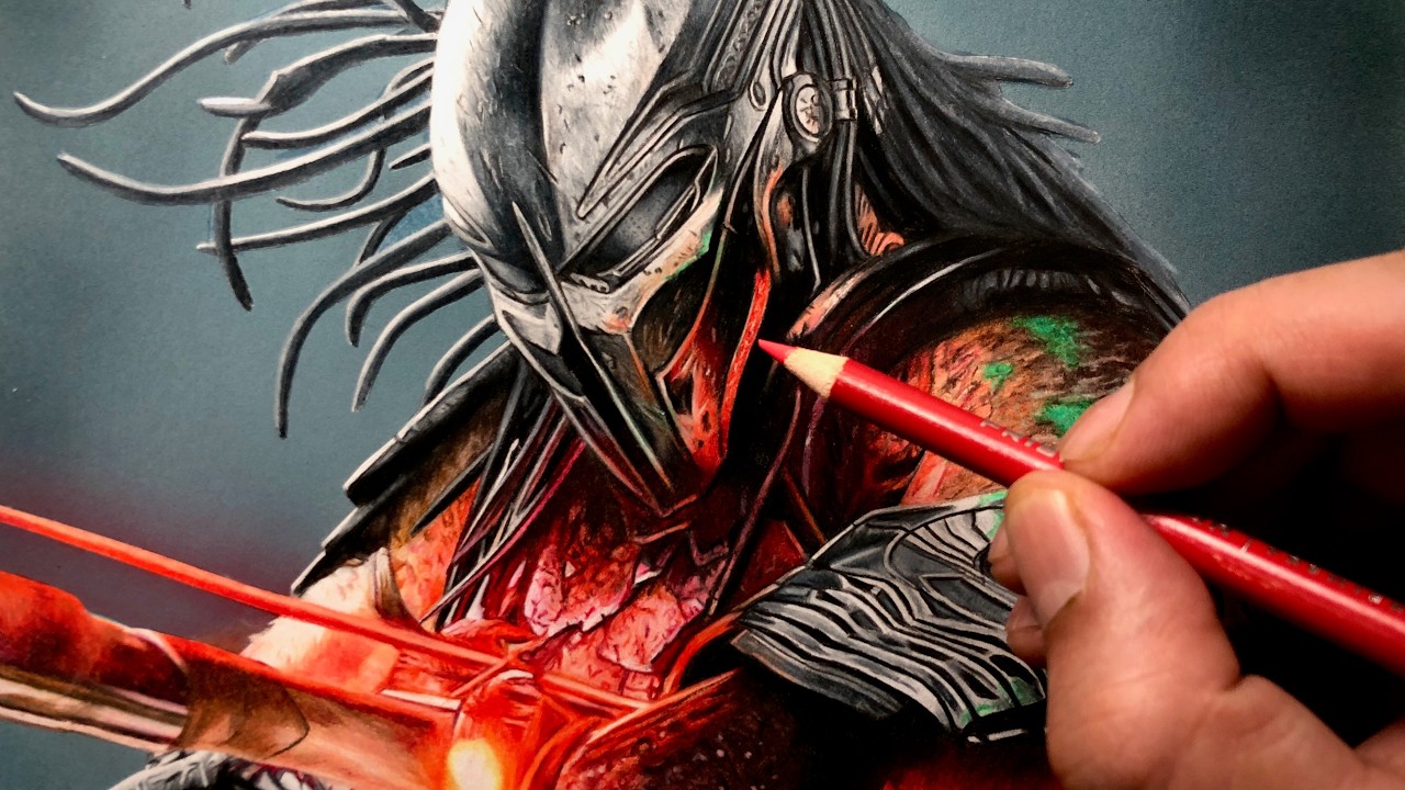 Drawing Predator: Badlands | Coloured Pencil Timelapse | Artology