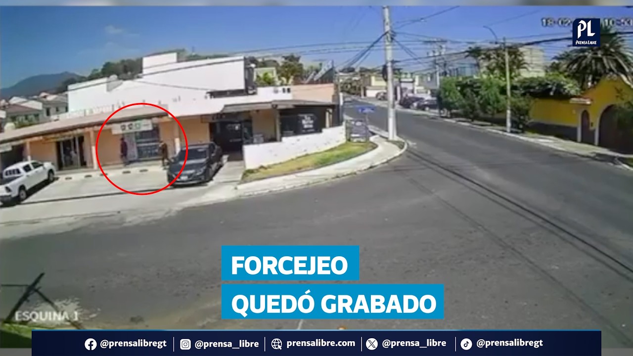 Sujetos vigilan y atacan a víctima en intento de asalto en Mixco; todo quedó grabado