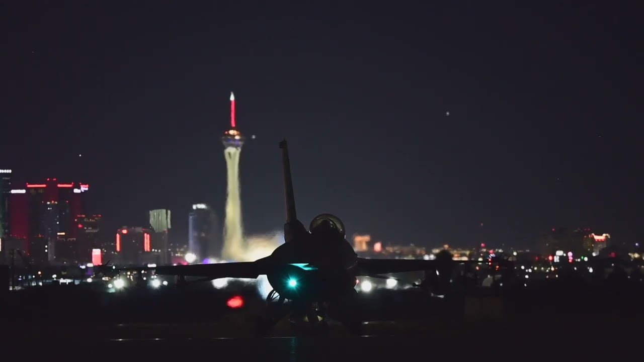 NIGHT FLIGHT OPS at Red Flag 24-3 at Nellis Air Force Base, Nevada