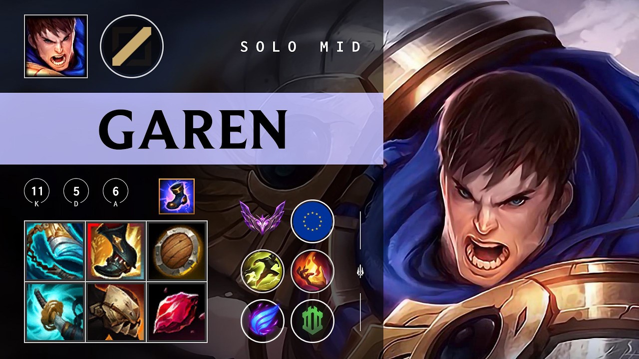 Garen Mid vs Mel - EUW Master Patch 26.04
