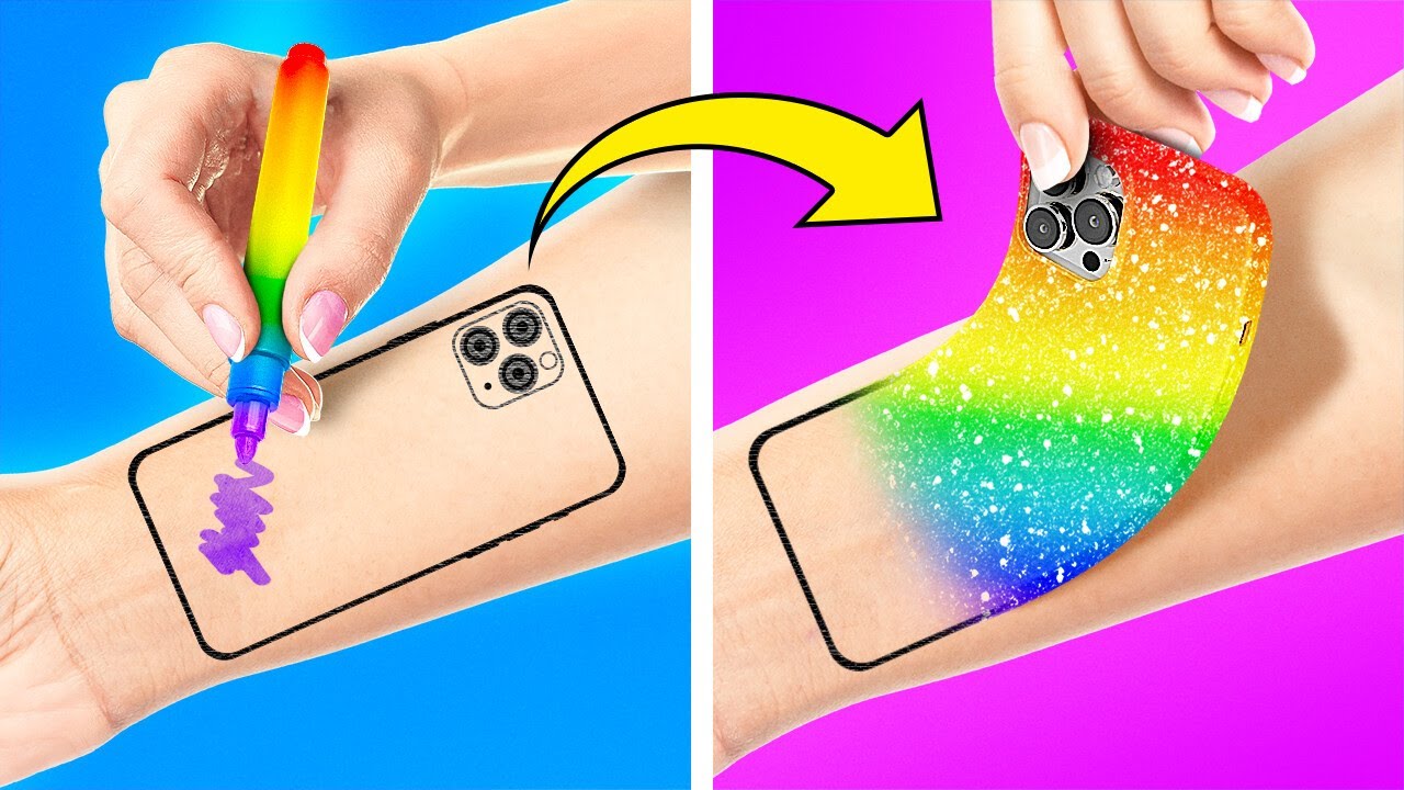 Doe-het-zelf telefoonhoesjes decoreren ideeën📱😻