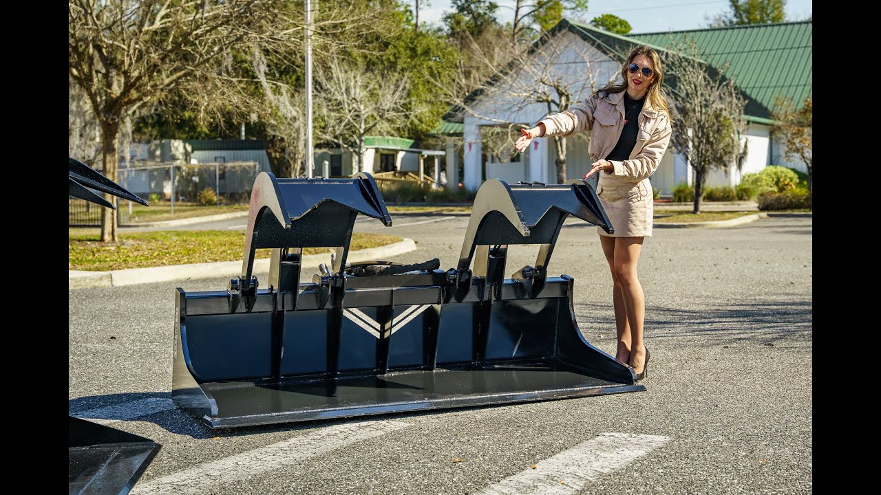 Extreme Duty Skid Steer Grapple Bucket