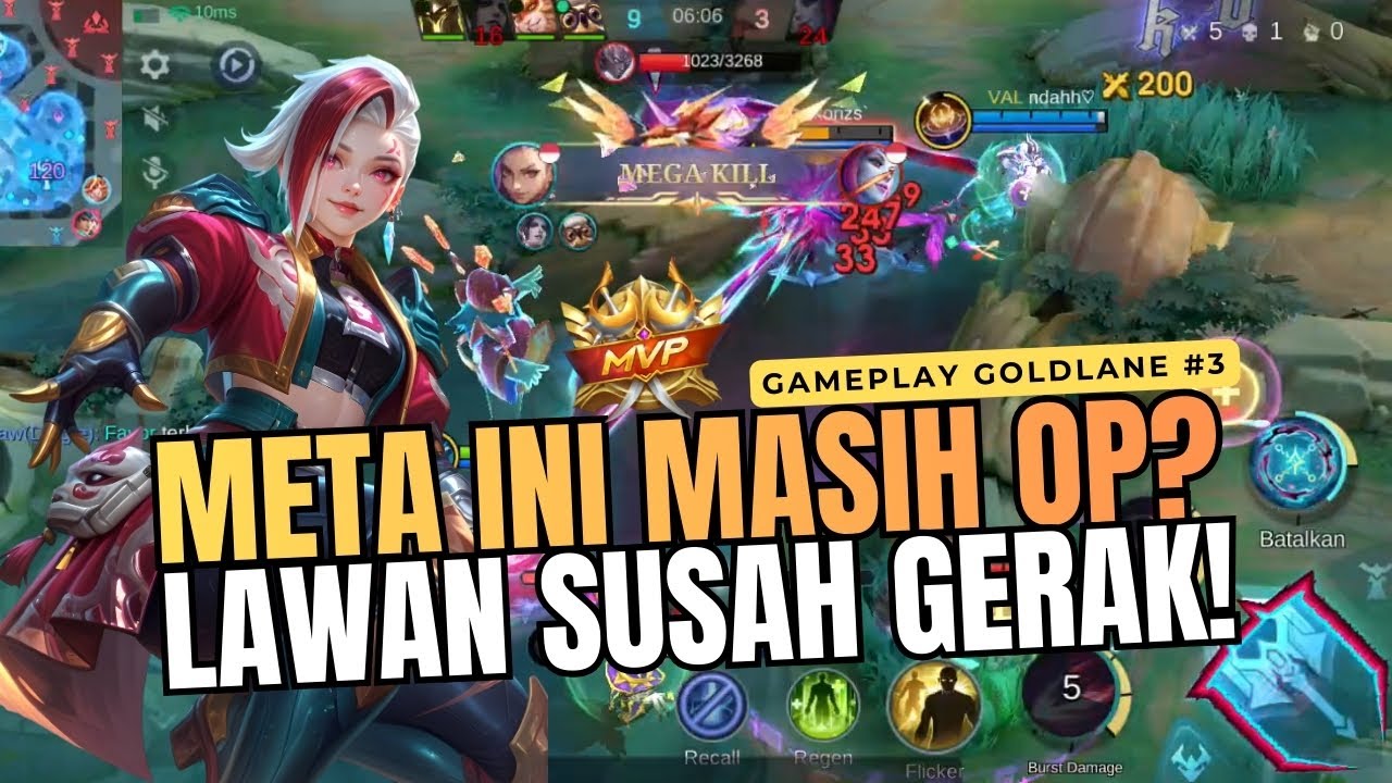 Meta Nyebelin Tapi Auto Win?! 😆 - Gold Lane Part #3 | Combo CC Annoying! Gameplay Ixia MLBB 2026