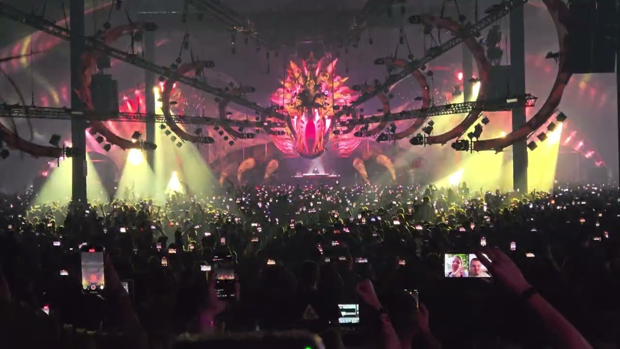 Angerfist opening Defqon.1 2025 Black Stage