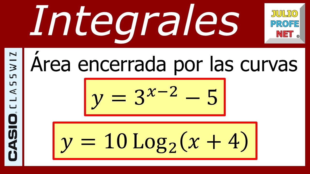 Área entre curvas - Ej. 12 con CASIO Classwiz fx-991LA CW