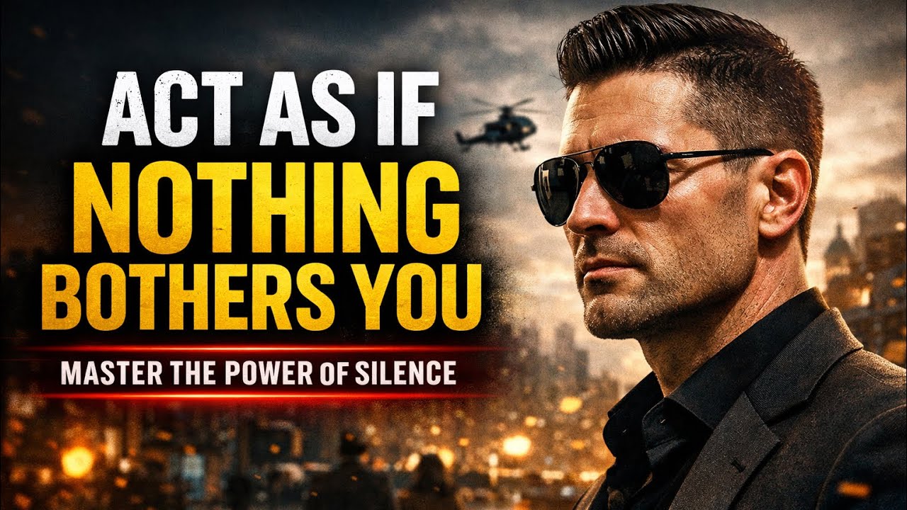 Learn to Act As If Nothing Bothers You | The Art of Emotional Control and Silent Power #emotional 