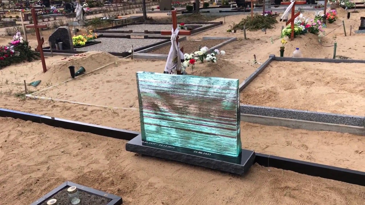 Glass headstone 